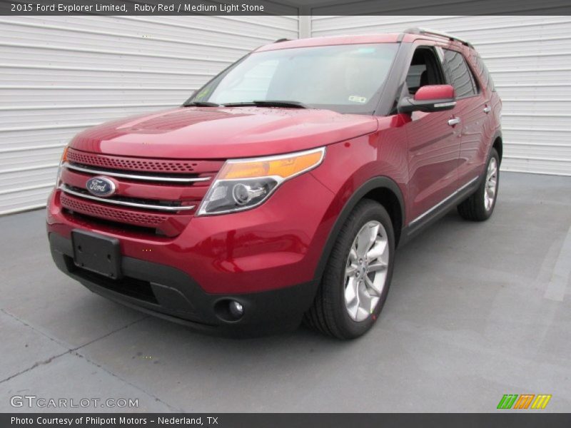 Ruby Red / Medium Light Stone 2015 Ford Explorer Limited