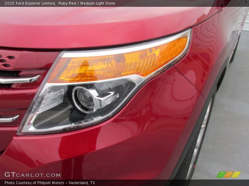 Ruby Red / Medium Light Stone 2015 Ford Explorer Limited