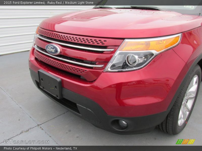 Ruby Red / Medium Light Stone 2015 Ford Explorer Limited