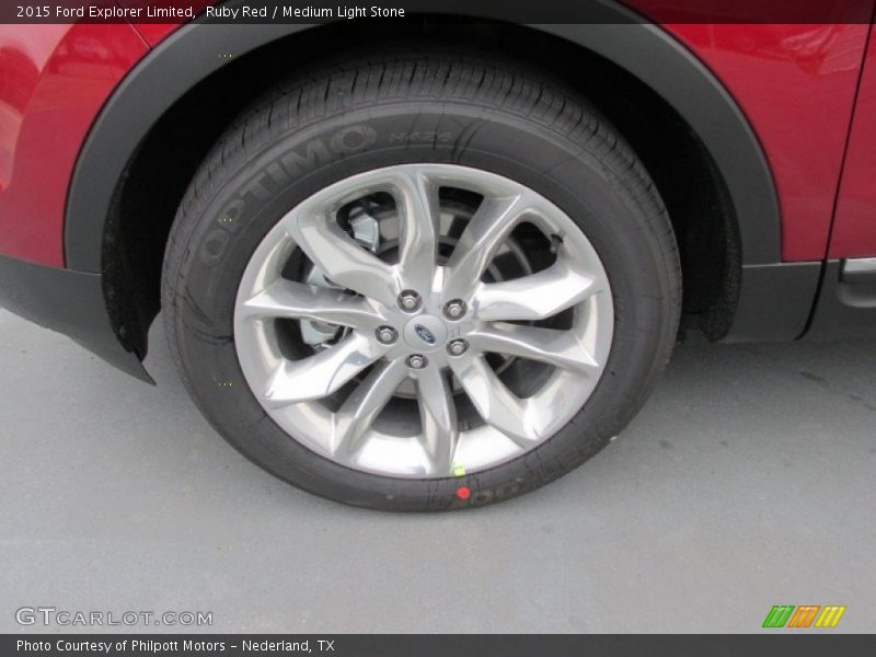 Ruby Red / Medium Light Stone 2015 Ford Explorer Limited