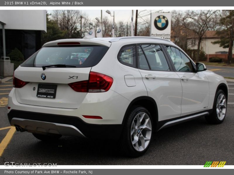 Alpine White / Black 2015 BMW X1 xDrive28i