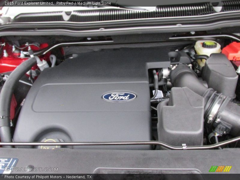 Ruby Red / Medium Light Stone 2015 Ford Explorer Limited