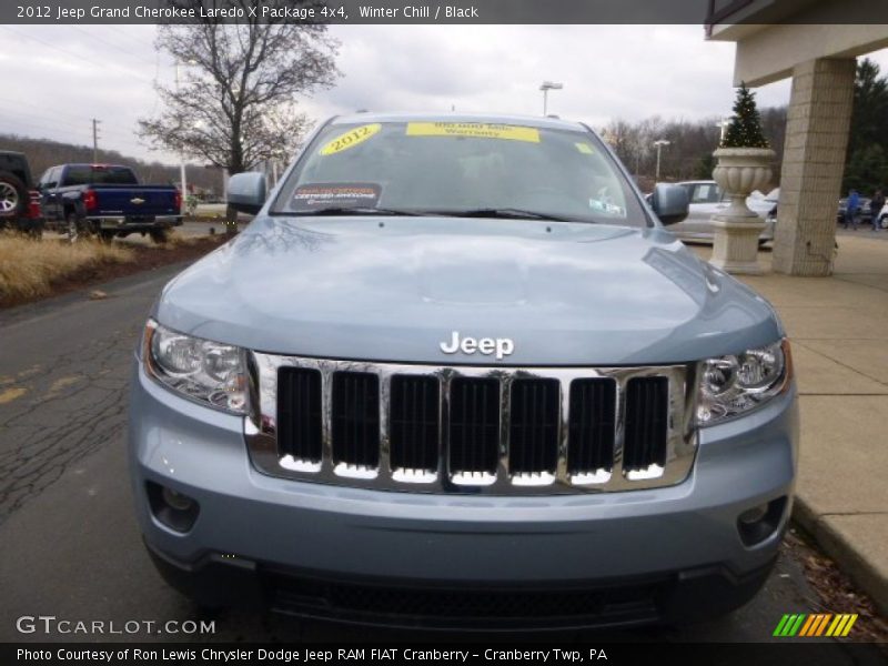Winter Chill / Black 2012 Jeep Grand Cherokee Laredo X Package 4x4