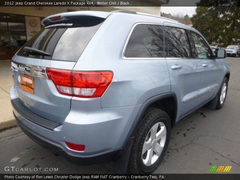 Winter Chill / Black 2012 Jeep Grand Cherokee Laredo X Package 4x4