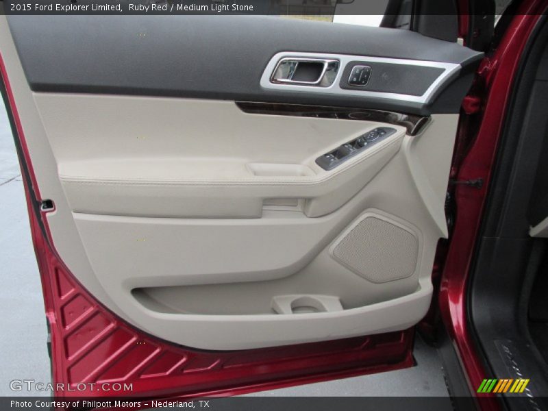Ruby Red / Medium Light Stone 2015 Ford Explorer Limited