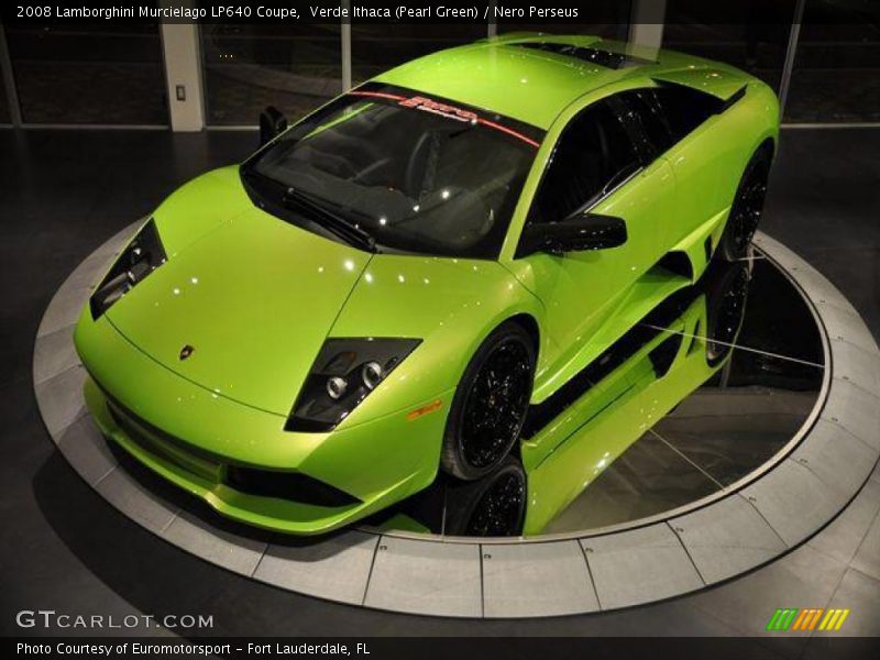 Verde Ithaca (Pearl Green) / Nero Perseus 2008 Lamborghini Murcielago LP640 Coupe