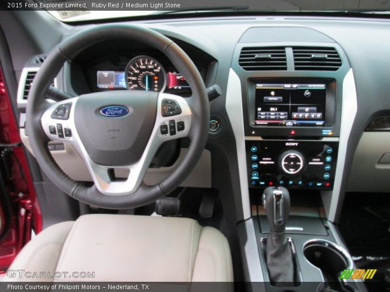 Ruby Red / Medium Light Stone 2015 Ford Explorer Limited