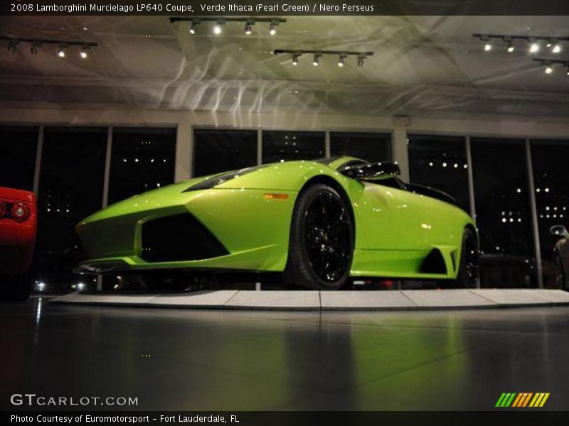 Verde Ithaca (Pearl Green) / Nero Perseus 2008 Lamborghini Murcielago LP640 Coupe