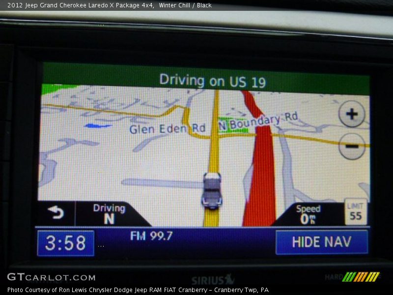 Winter Chill / Black 2012 Jeep Grand Cherokee Laredo X Package 4x4
