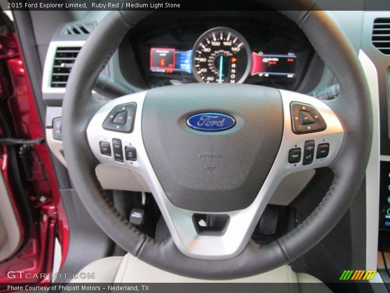 Ruby Red / Medium Light Stone 2015 Ford Explorer Limited