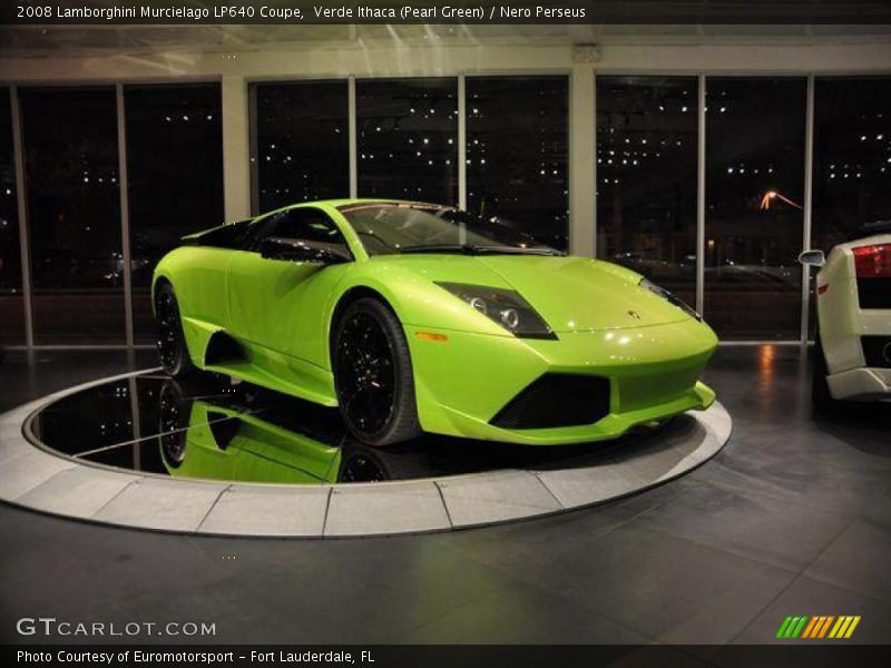 Verde Ithaca (Pearl Green) / Nero Perseus 2008 Lamborghini Murcielago LP640 Coupe