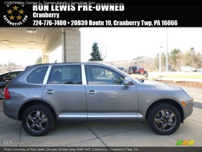 Titanium Metallic / Stone/Steel Grey 2005 Porsche Cayenne S