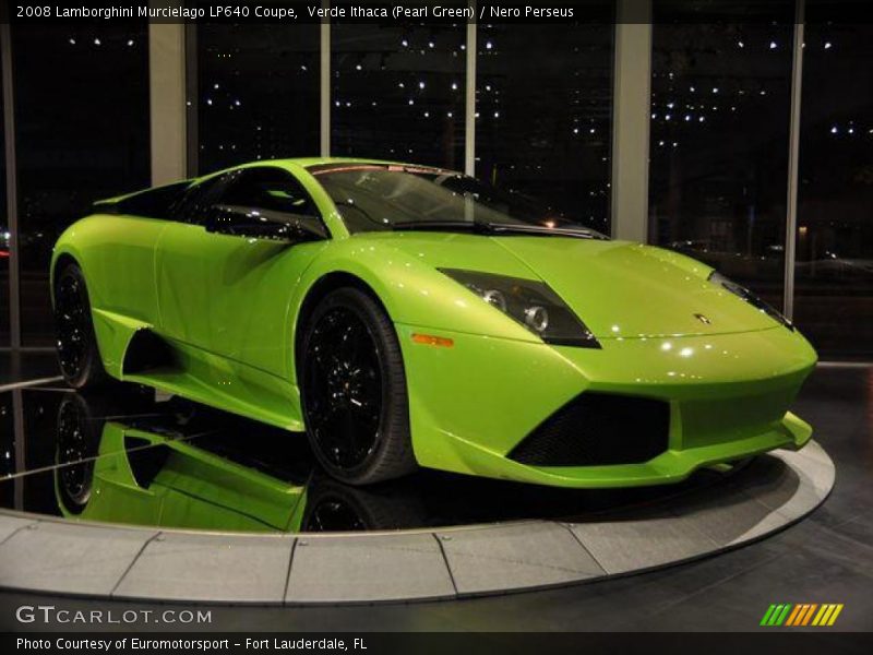 Verde Ithaca (Pearl Green) / Nero Perseus 2008 Lamborghini Murcielago LP640 Coupe