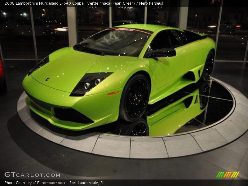 Verde Ithaca (Pearl Green) / Nero Perseus 2008 Lamborghini Murcielago LP640 Coupe