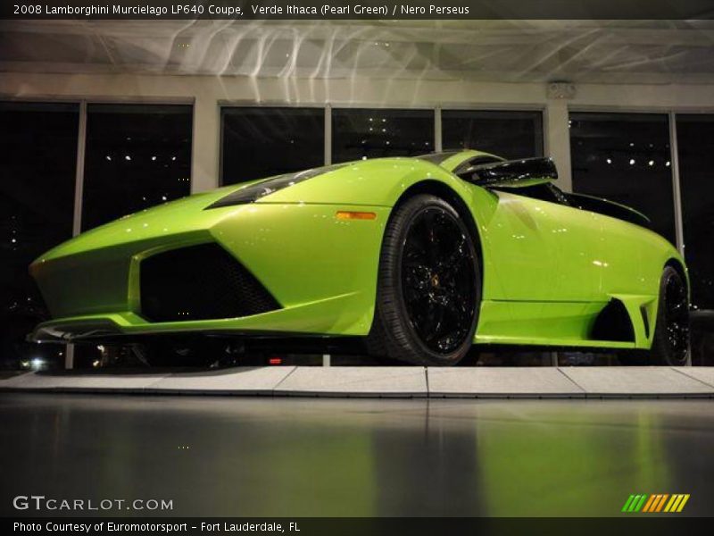 Verde Ithaca (Pearl Green) / Nero Perseus 2008 Lamborghini Murcielago LP640 Coupe