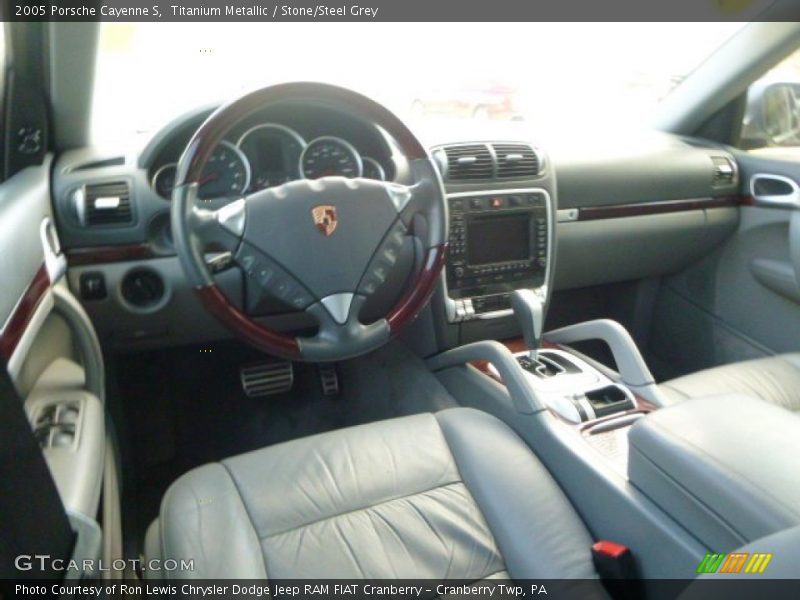 Titanium Metallic / Stone/Steel Grey 2005 Porsche Cayenne S