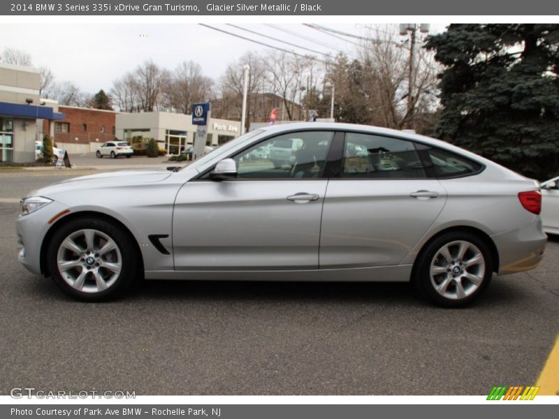 Glacier Silver Metallic / Black 2014 BMW 3 Series 335i xDrive Gran Turismo