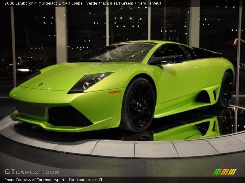 Verde Ithaca (Pearl Green) / Nero Perseus 2008 Lamborghini Murcielago LP640 Coupe