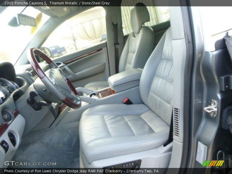 Titanium Metallic / Stone/Steel Grey 2005 Porsche Cayenne S