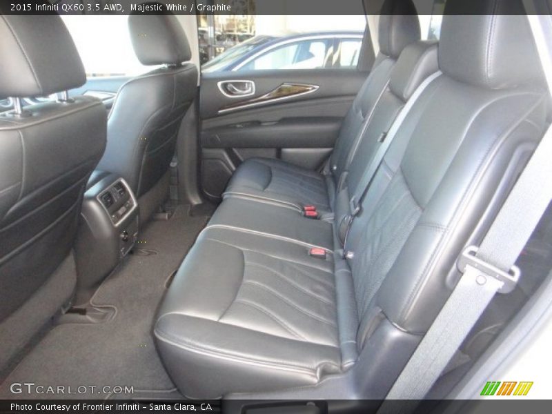 Rear Seat of 2015 QX60 3.5 AWD