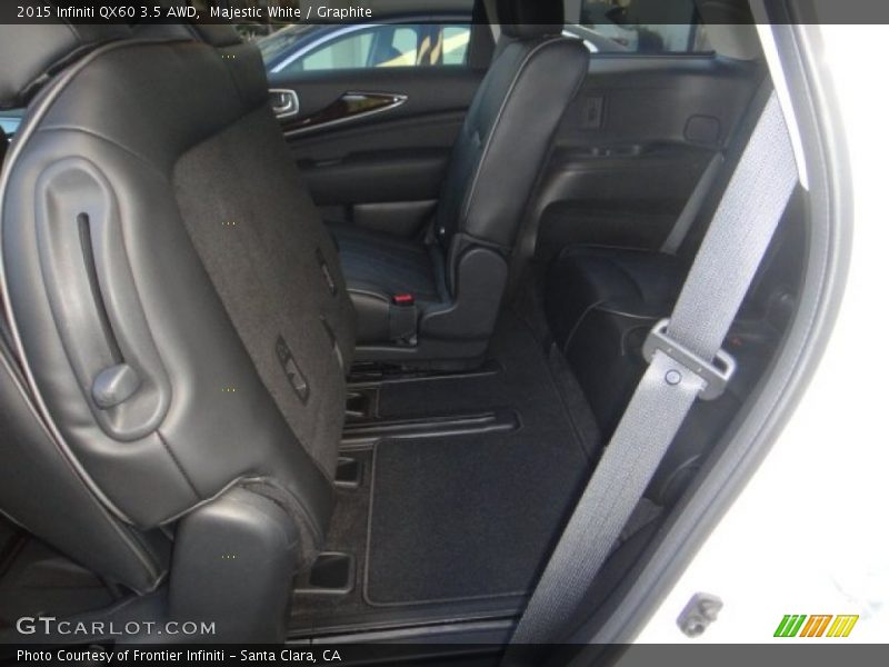 Rear Seat of 2015 QX60 3.5 AWD