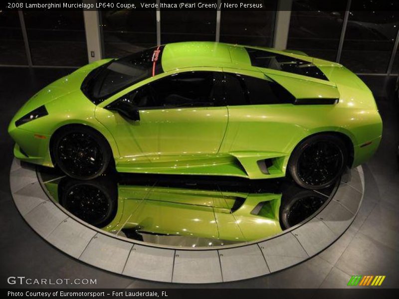 Verde Ithaca (Pearl Green) / Nero Perseus 2008 Lamborghini Murcielago LP640 Coupe