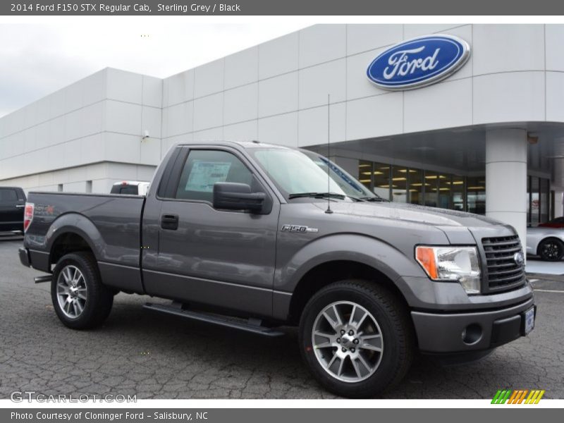 Sterling Grey / Black 2014 Ford F150 STX Regular Cab