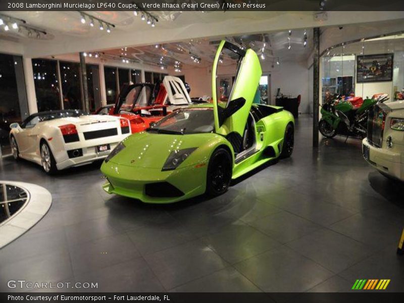 Verde Ithaca (Pearl Green) / Nero Perseus 2008 Lamborghini Murcielago LP640 Coupe