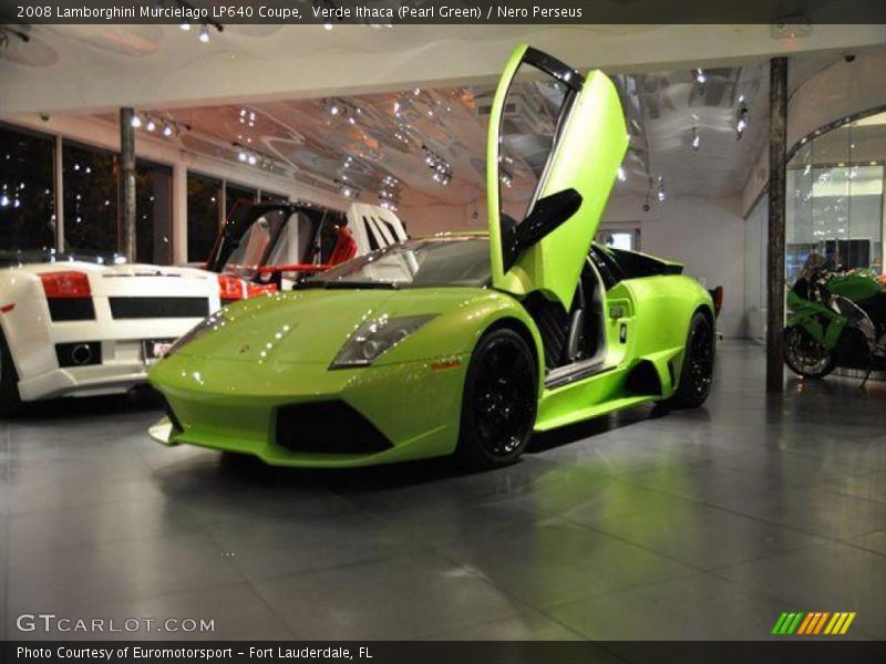 Verde Ithaca (Pearl Green) / Nero Perseus 2008 Lamborghini Murcielago LP640 Coupe