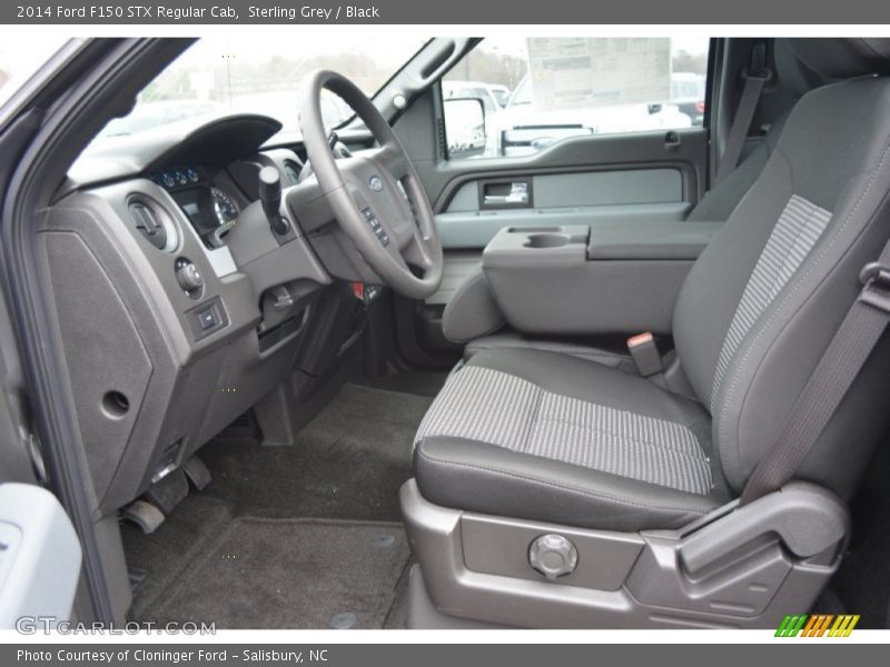 Sterling Grey / Black 2014 Ford F150 STX Regular Cab