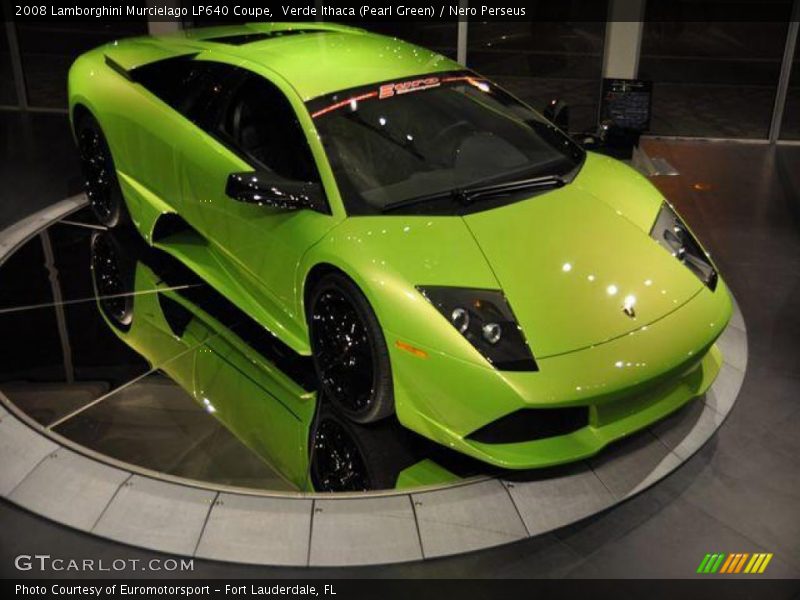 Verde Ithaca (Pearl Green) / Nero Perseus 2008 Lamborghini Murcielago LP640 Coupe