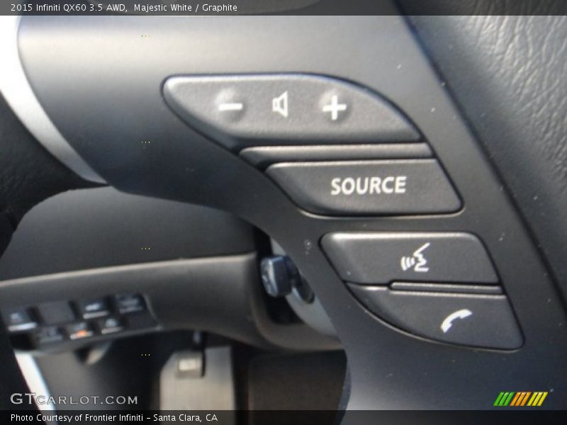 Controls of 2015 QX60 3.5 AWD