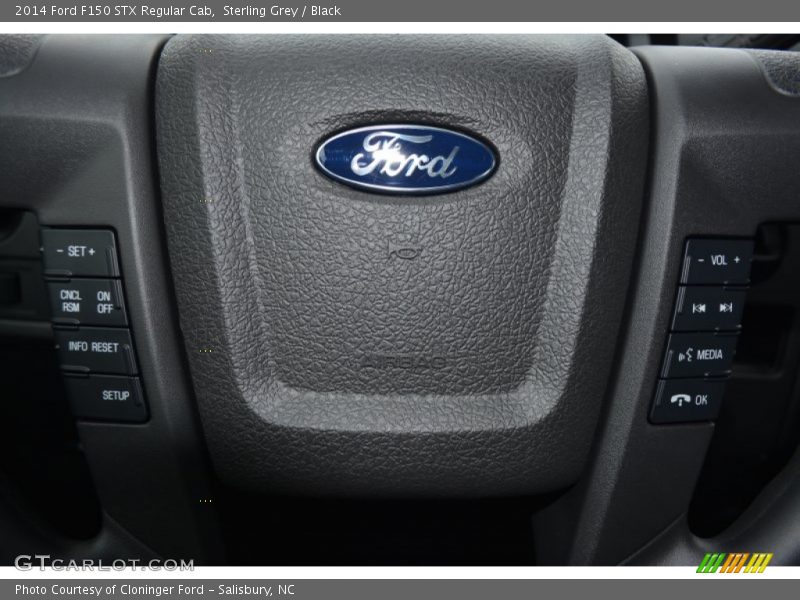 Sterling Grey / Black 2014 Ford F150 STX Regular Cab