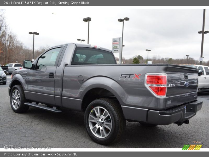 Sterling Grey / Black 2014 Ford F150 STX Regular Cab