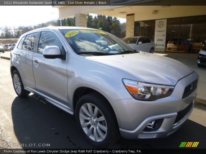 Cool Silver Metallic / Black 2011 Mitsubishi Outlander Sport SE 4WD