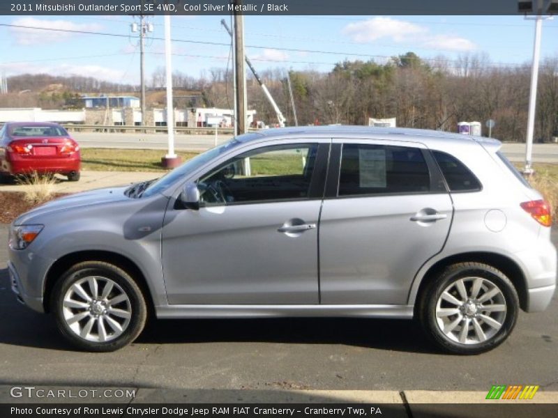 Cool Silver Metallic / Black 2011 Mitsubishi Outlander Sport SE 4WD