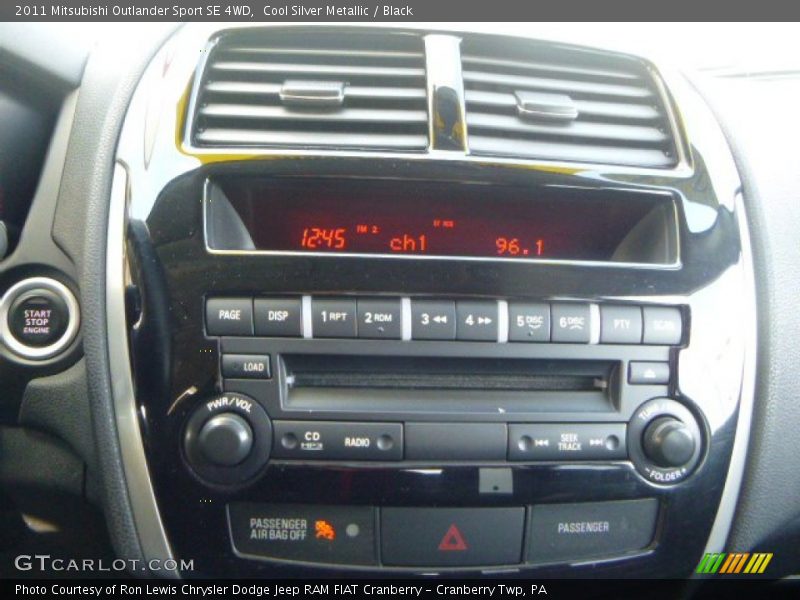 Cool Silver Metallic / Black 2011 Mitsubishi Outlander Sport SE 4WD