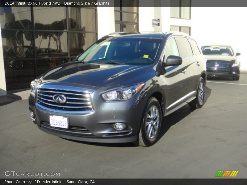 Diamond Slate / Graphite 2014 Infiniti QX60 Hybrid AWD