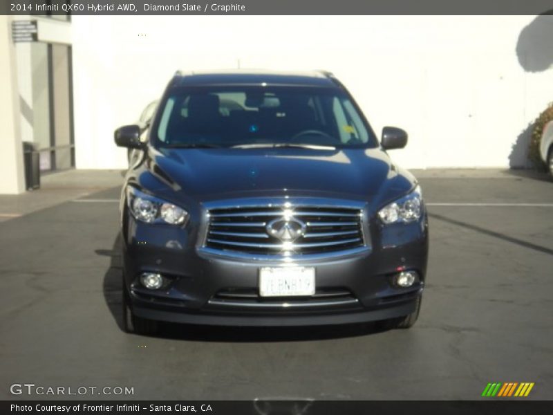 Diamond Slate / Graphite 2014 Infiniti QX60 Hybrid AWD