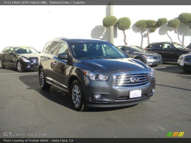 Diamond Slate / Graphite 2014 Infiniti QX60 Hybrid AWD
