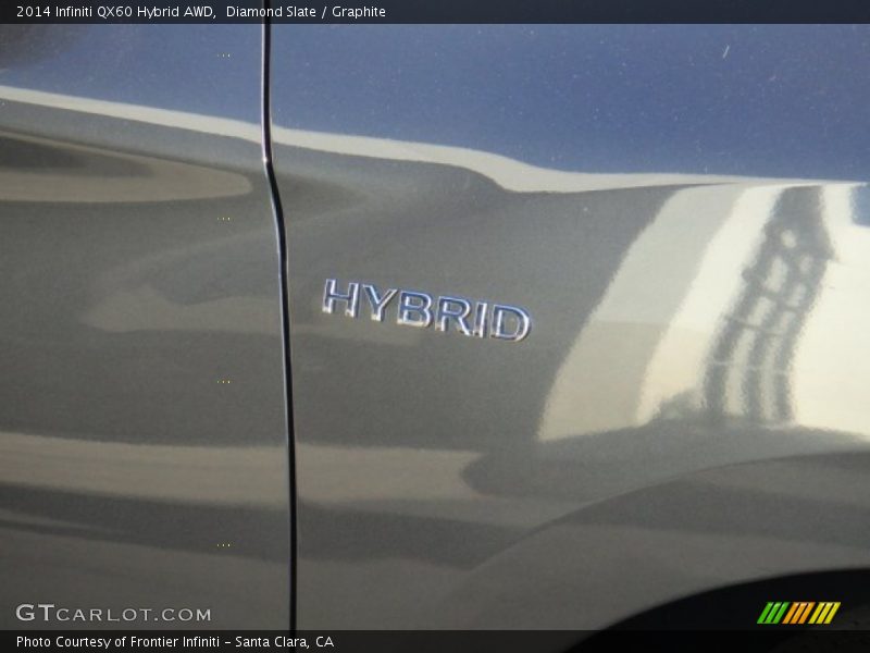 Diamond Slate / Graphite 2014 Infiniti QX60 Hybrid AWD