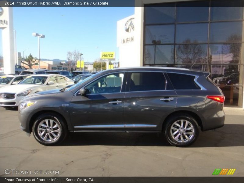 Diamond Slate / Graphite 2014 Infiniti QX60 Hybrid AWD