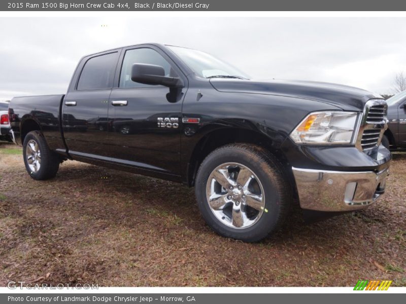 Front 3/4 View of 2015 1500 Big Horn Crew Cab 4x4