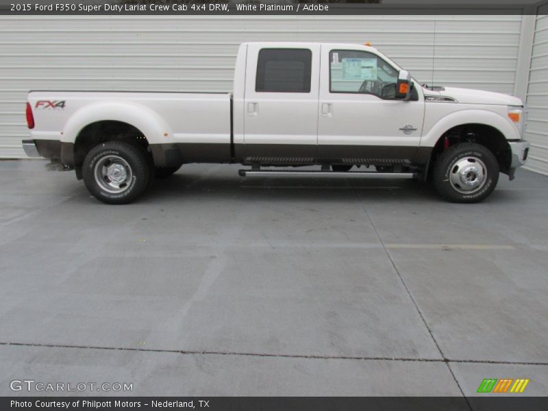  2015 F350 Super Duty Lariat Crew Cab 4x4 DRW White Platinum