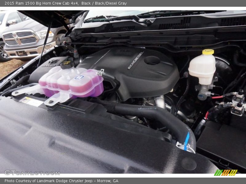 Black / Black/Diesel Gray 2015 Ram 1500 Big Horn Crew Cab 4x4