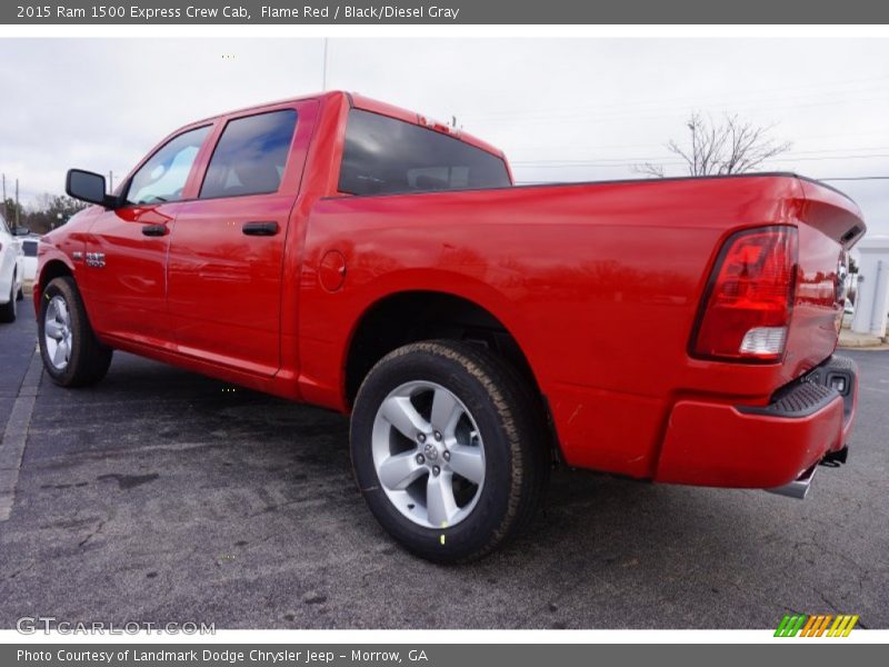 Flame Red / Black/Diesel Gray 2015 Ram 1500 Express Crew Cab