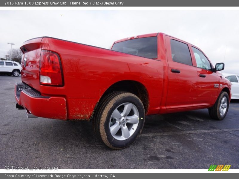 Flame Red / Black/Diesel Gray 2015 Ram 1500 Express Crew Cab