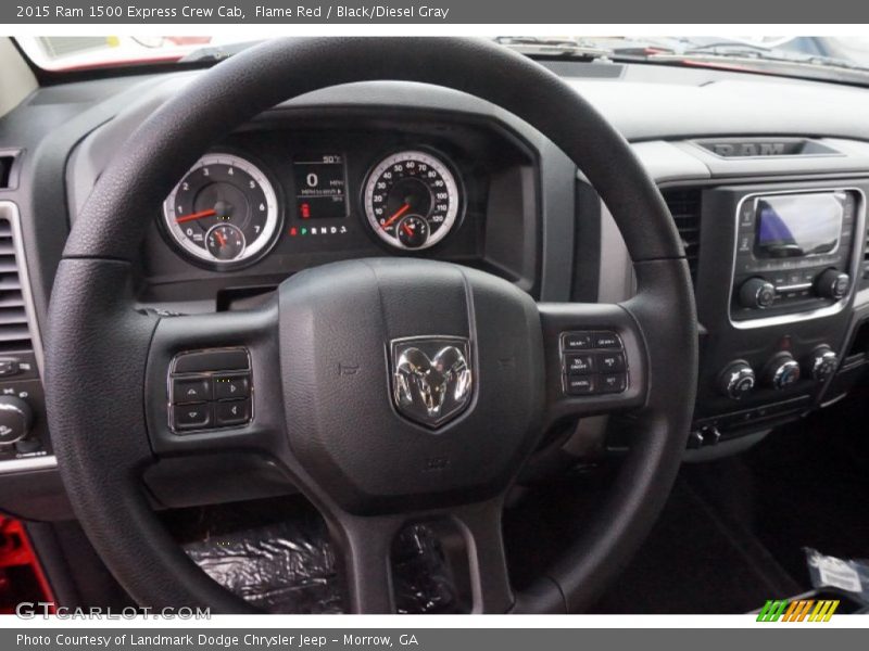 Flame Red / Black/Diesel Gray 2015 Ram 1500 Express Crew Cab