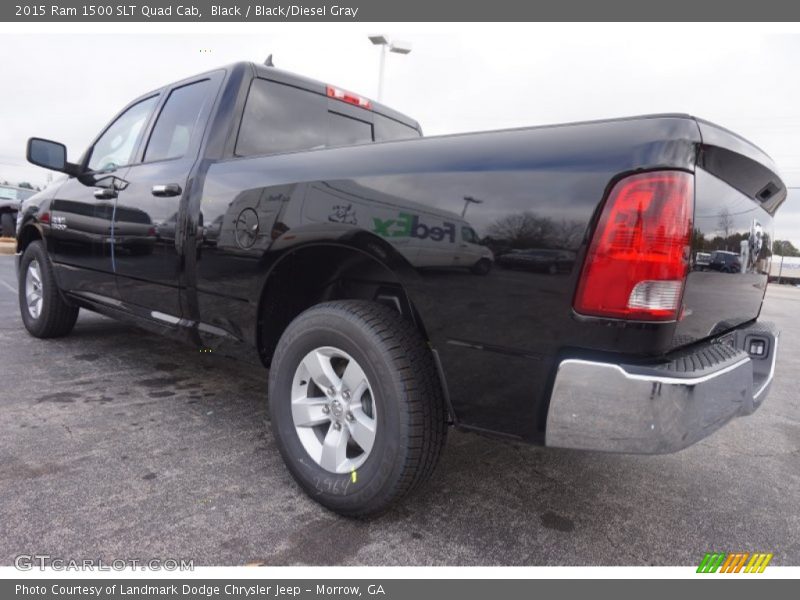 Black / Black/Diesel Gray 2015 Ram 1500 SLT Quad Cab