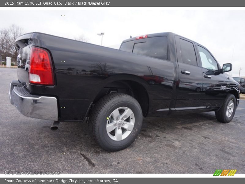 Black / Black/Diesel Gray 2015 Ram 1500 SLT Quad Cab